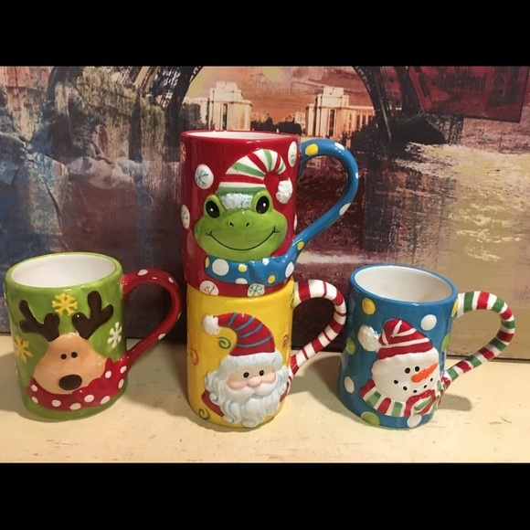 3D Coffee Mugs Holiday Coffee Winter Novelty Christmas - Picture 1 of 13